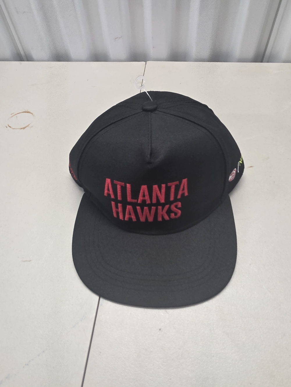 Atlanta Hawks NBA Black Red Basketball Hat limited In-Game release NEW